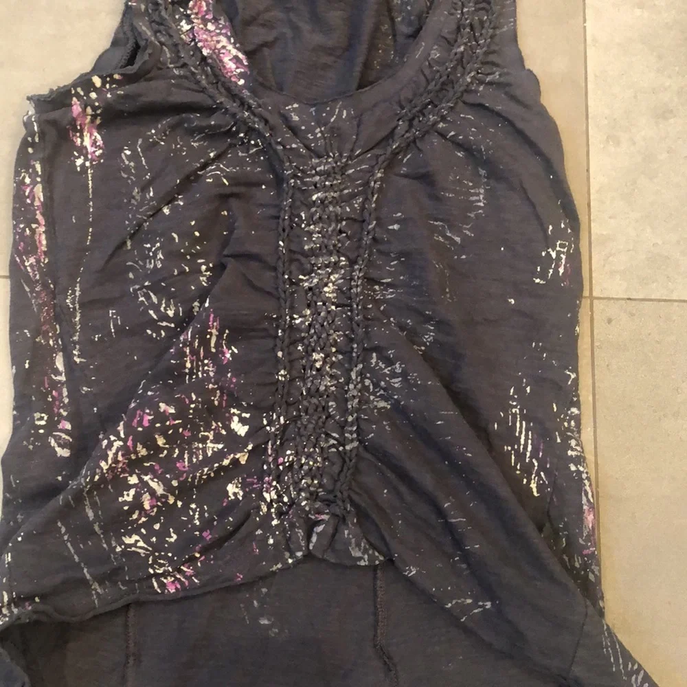 Free People Cotton Sleeves Top - Picture 2 of 9